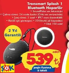 TRONSMART SPLASH 1 BLUETOOTH HOPARLÖR